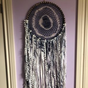 Navy Blue and White Dream Catcher Wall Decor